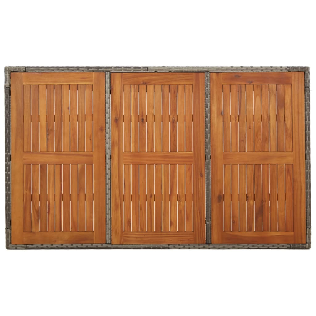 5-delige Tuinset met kussens poly rattan grijs is nu te koop bij PeponiXL, paradijselijk wonen!