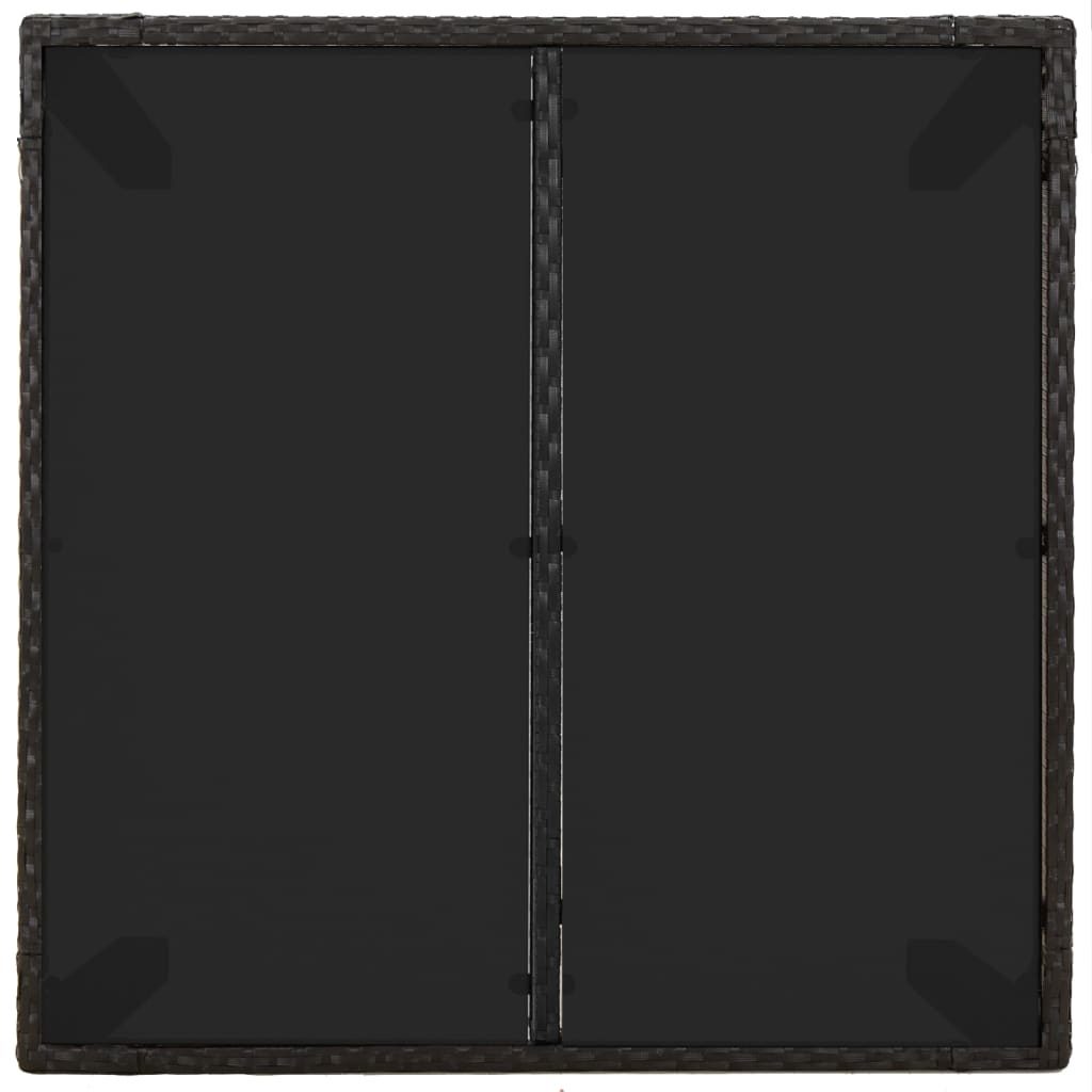 3-delige Tuinset met kussens poly rattan zwart is nu te koop bij PeponiXL, paradijselijk wonen!