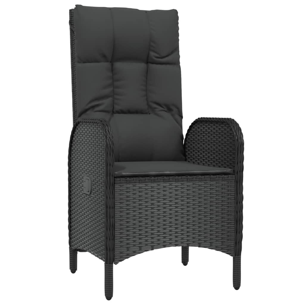 7-delige Tuinset met kussens poly rattan zwart en grijs is nu te koop bij PeponiXL, paradijselijk wonen!