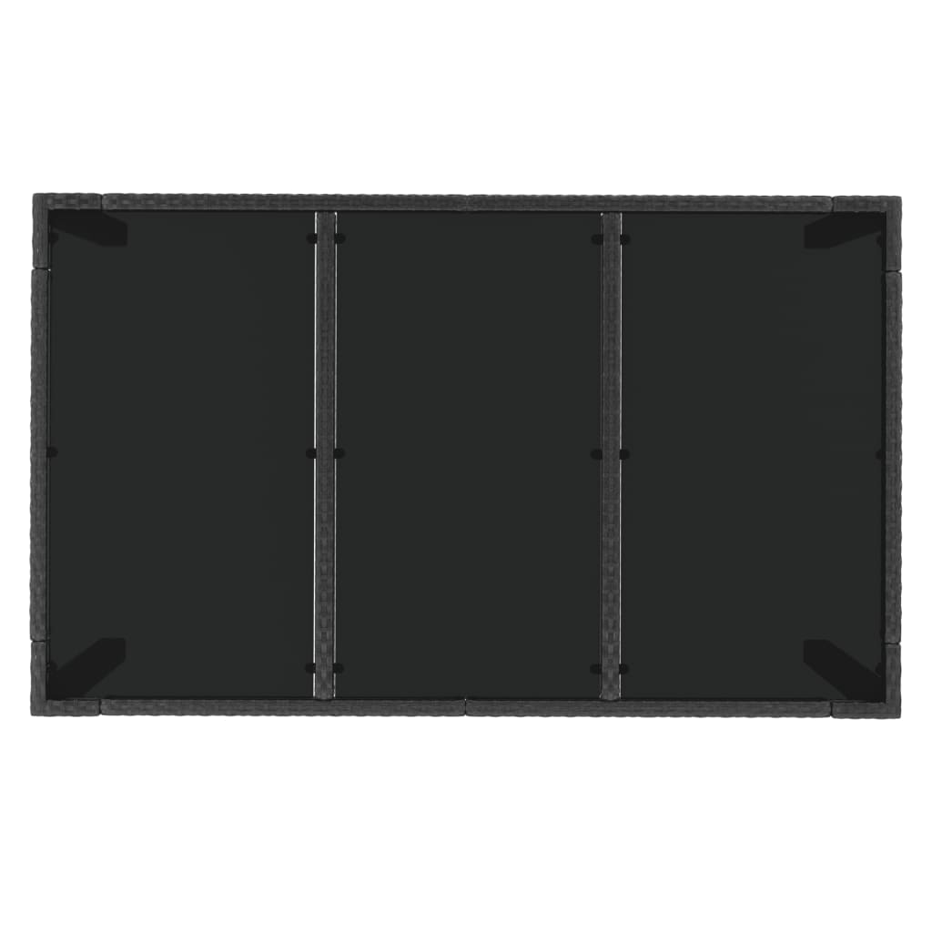 5-delige Tuinset met kussens poly rattan zwart is nu te koop bij PeponiXL, paradijselijk wonen!