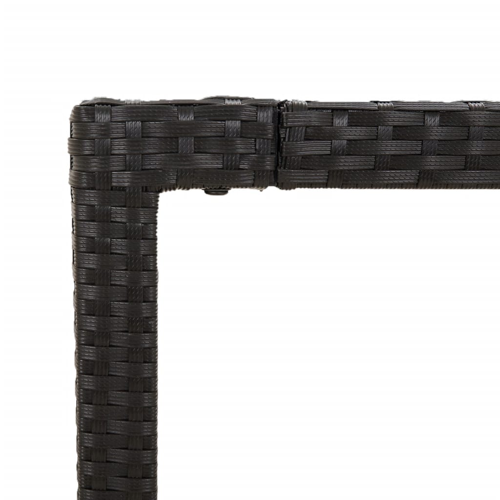 7-delige Tuinset met kussens poly rattan zwart is nu te koop bij PeponiXL, paradijselijk wonen!