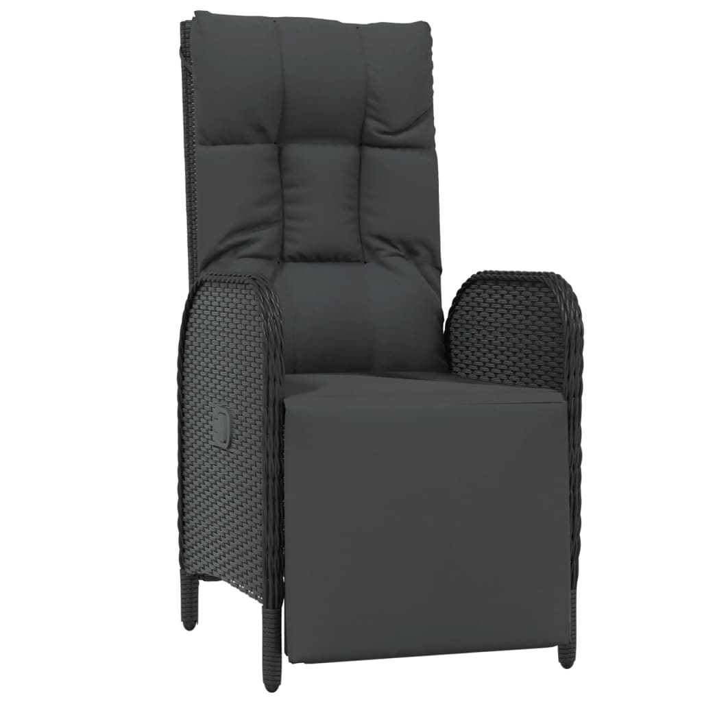 9-delige Tuinset poly rattan zwart is nu te koop bij PeponiXL, paradijselijk wonen!