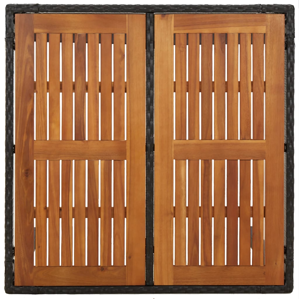 5-delige Tuinset met kussens poly rattan zwart is nu te koop bij PeponiXL, paradijselijk wonen!