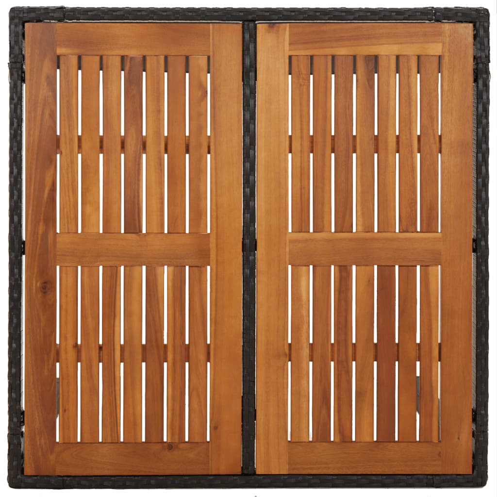 5-delige Tuinset met kussens poly rattan zwart is nu te koop bij PeponiXL, paradijselijk wonen!