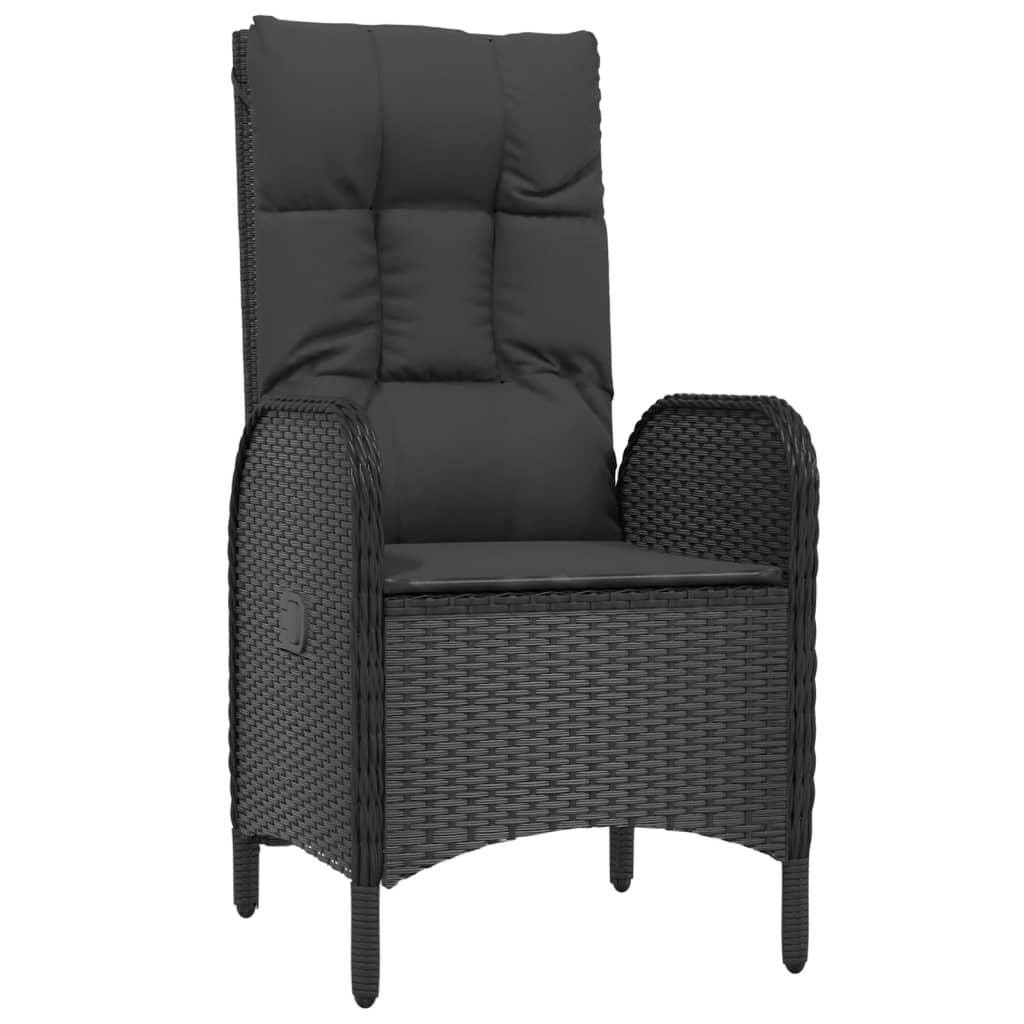 7-delige Tuinset met kussens poly rattan zwart is nu te koop bij PeponiXL, paradijselijk wonen!