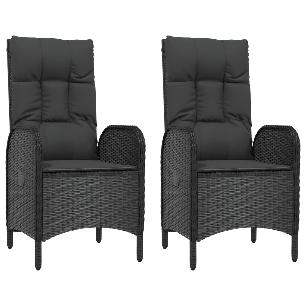 5-delige Tuinset met kussens poly rattan zwart is nu te koop bij PeponiXL, paradijselijk wonen!