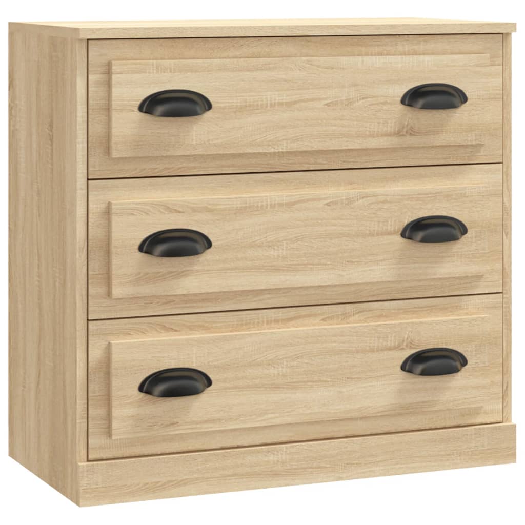 Dressoirs 3 st bewerkt hout sonoma eiken is nu te koop bij PeponiXL, paradijselijk wonen!