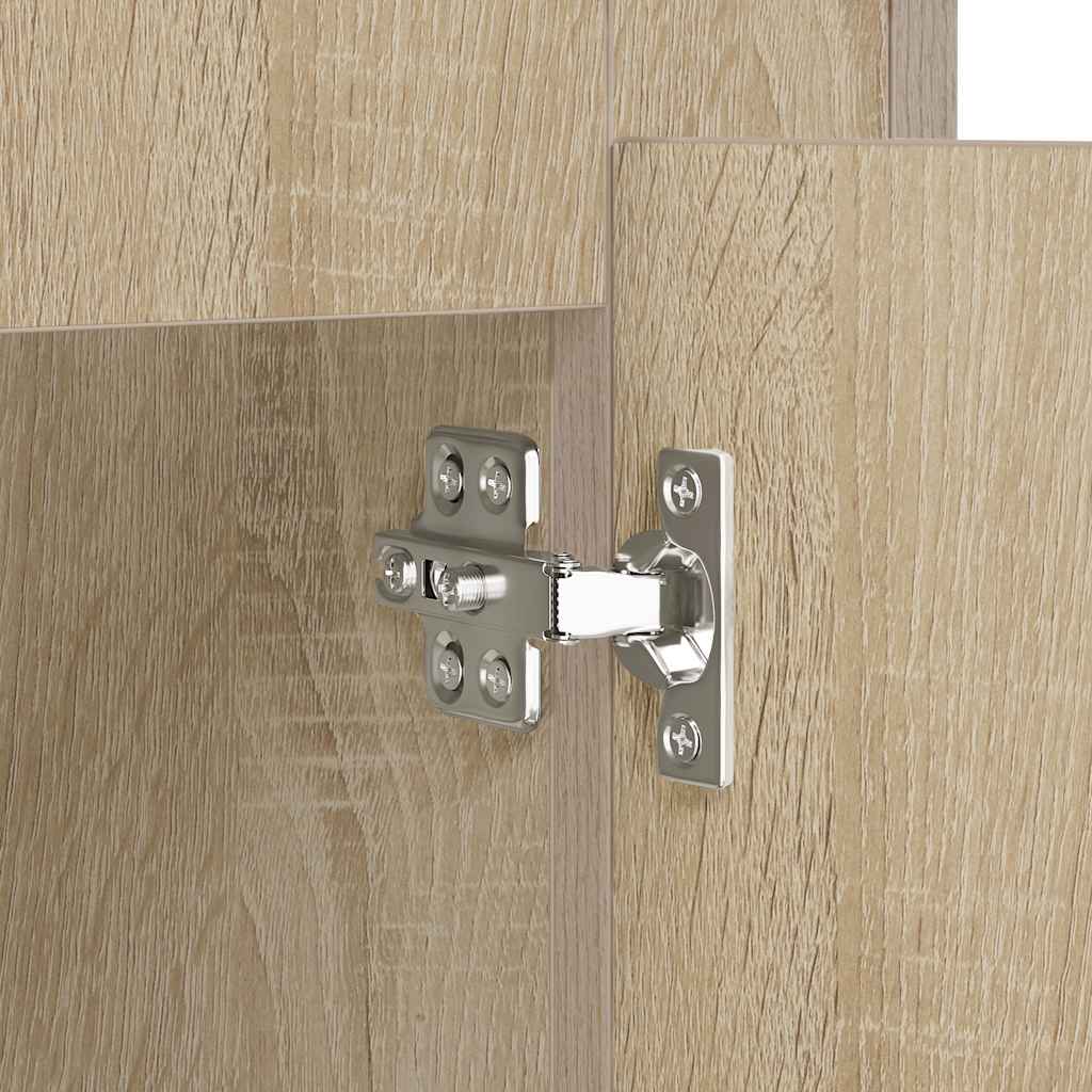 Dressoirs 3 st bewerkt hout sonoma eiken is nu te koop bij PeponiXL, paradijselijk wonen!
