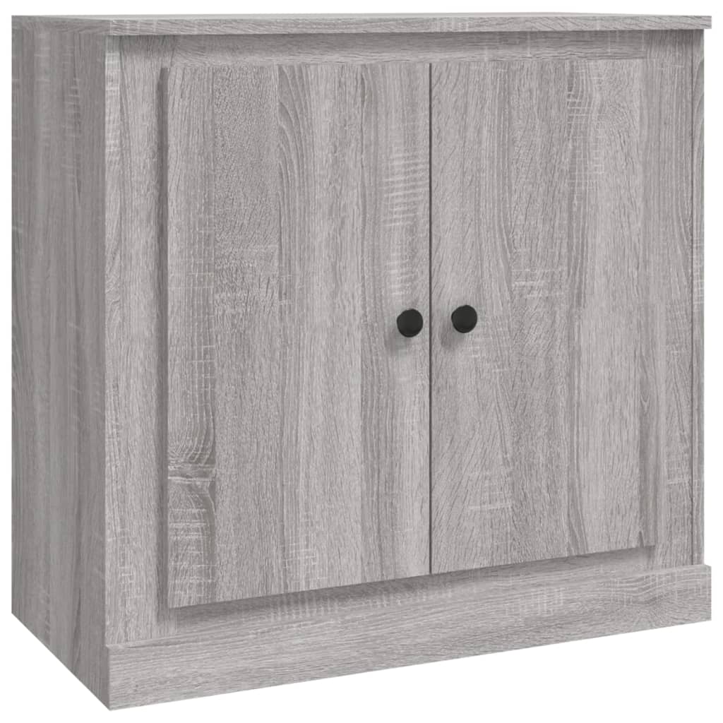 Dressoirs 3 st bewerkt hout grijs sonoma eikenkleurig is nu te koop bij PeponiXL, paradijselijk wonen!