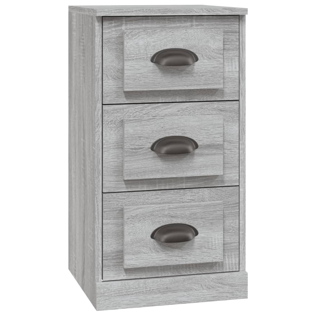 Dressoirs 3 st bewerkt hout grijs sonoma eikenkleurig is nu te koop bij PeponiXL, paradijselijk wonen!