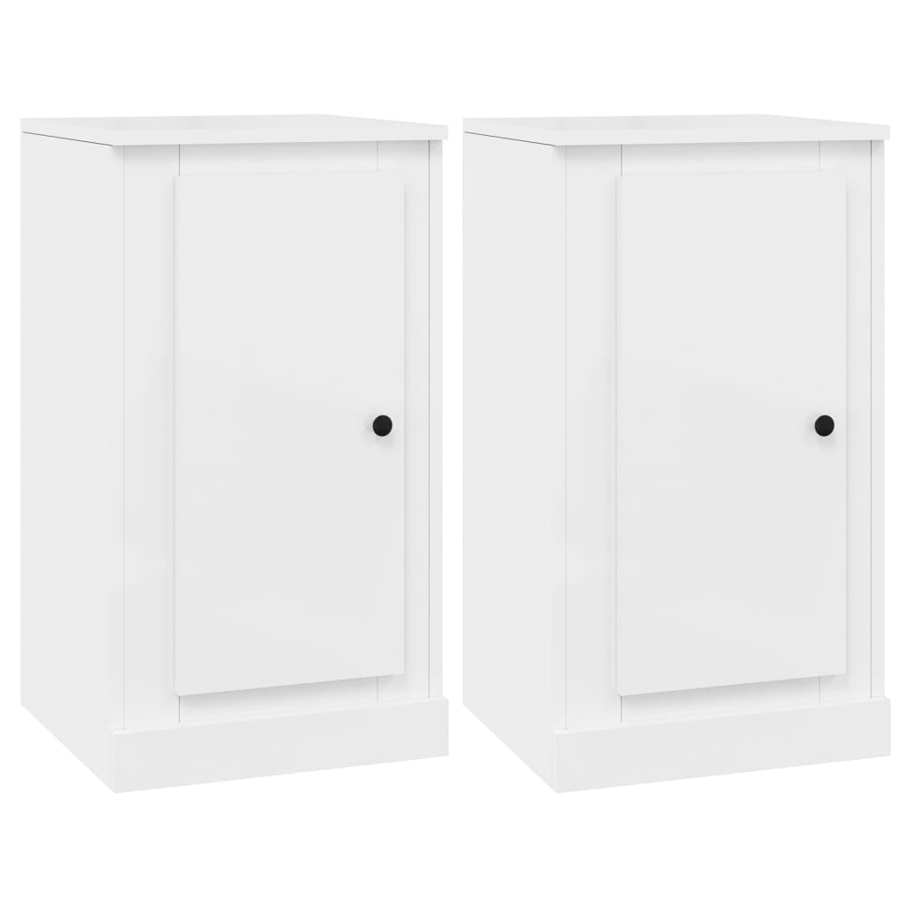 Dressoirs 3 st bewerkt hout hoogglans wit is nu te koop bij PeponiXL, paradijselijk wonen!
