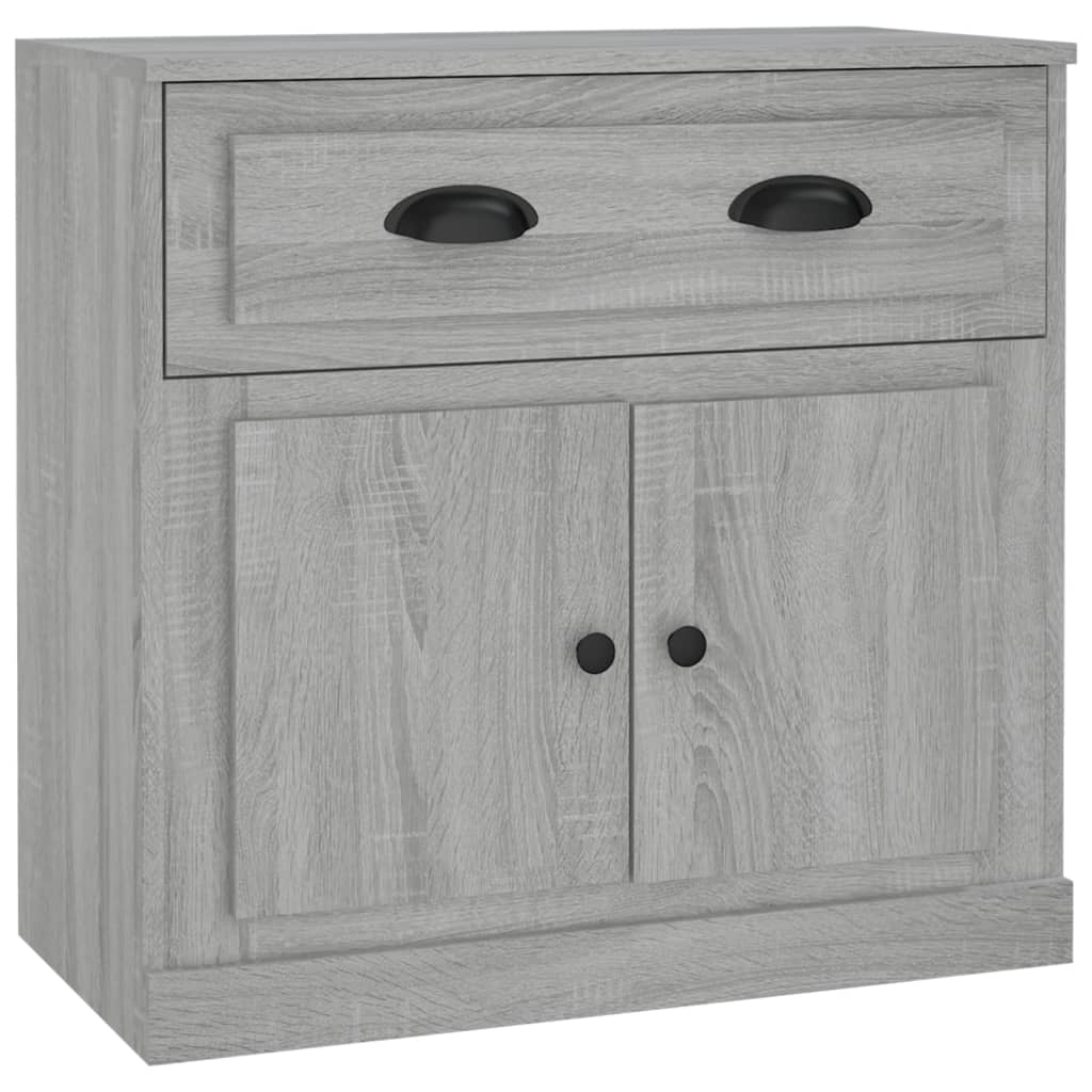 Dressoirs 2 st bewerkt hout grijs sonoma eikenkleurig is nu te koop bij PeponiXL, paradijselijk wonen!