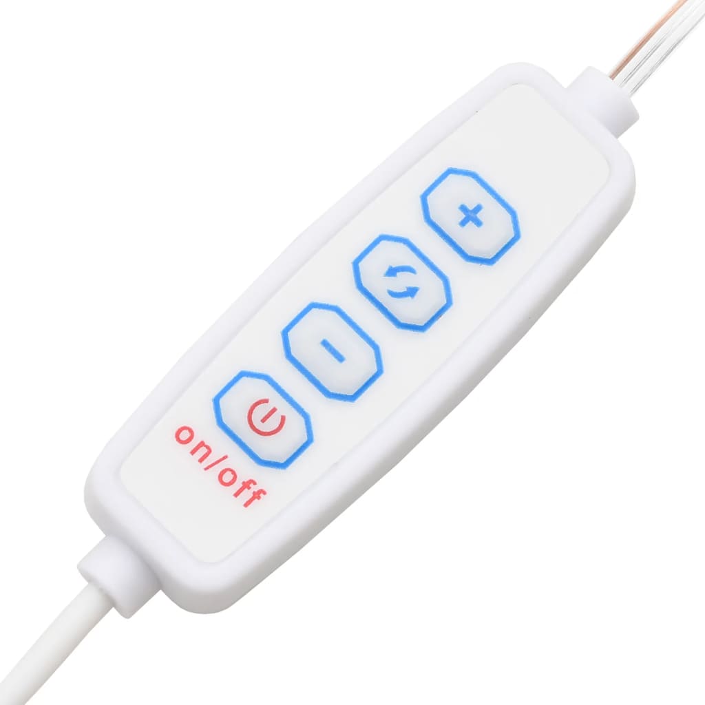 Kaptafel met LED-verlichting 130x50x132,5 cm gerookt eikenkleur is nu te koop bij PeponiXL, paradijselijk wonen!