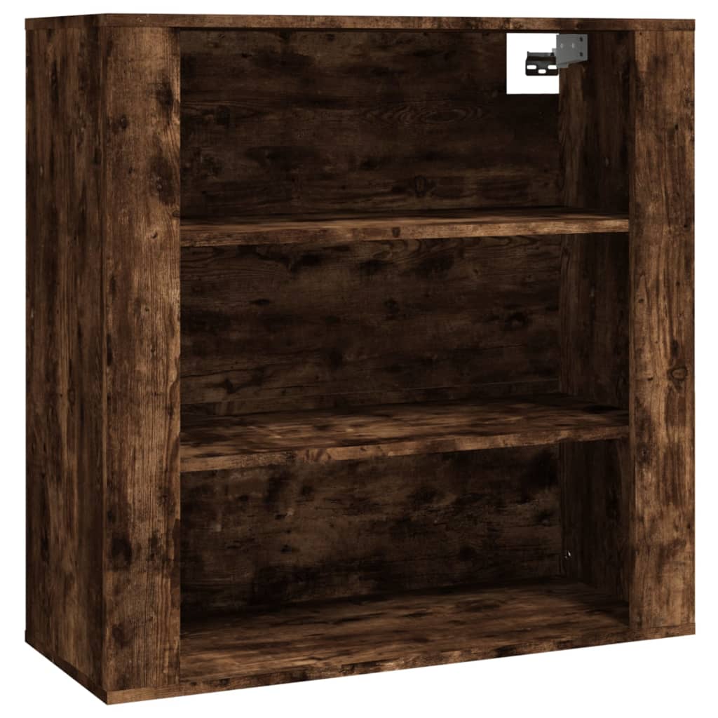 Hoge kast bewerkt hout gerookt eikenkleurig is nu te koop bij PeponiXL, paradijselijk wonen!