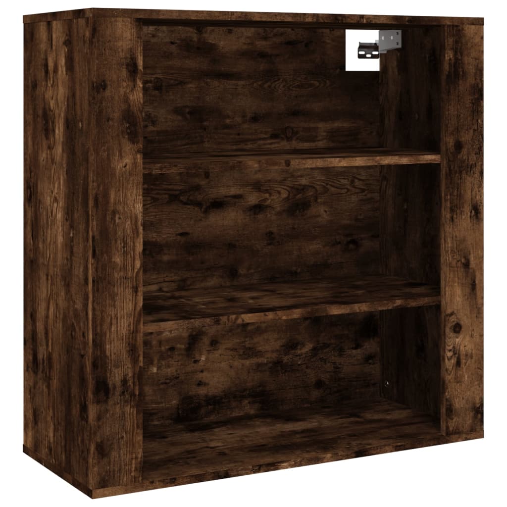 Hoge kast bewerkt hout gerookt eikenkleurig is nu te koop bij PeponiXL, paradijselijk wonen!