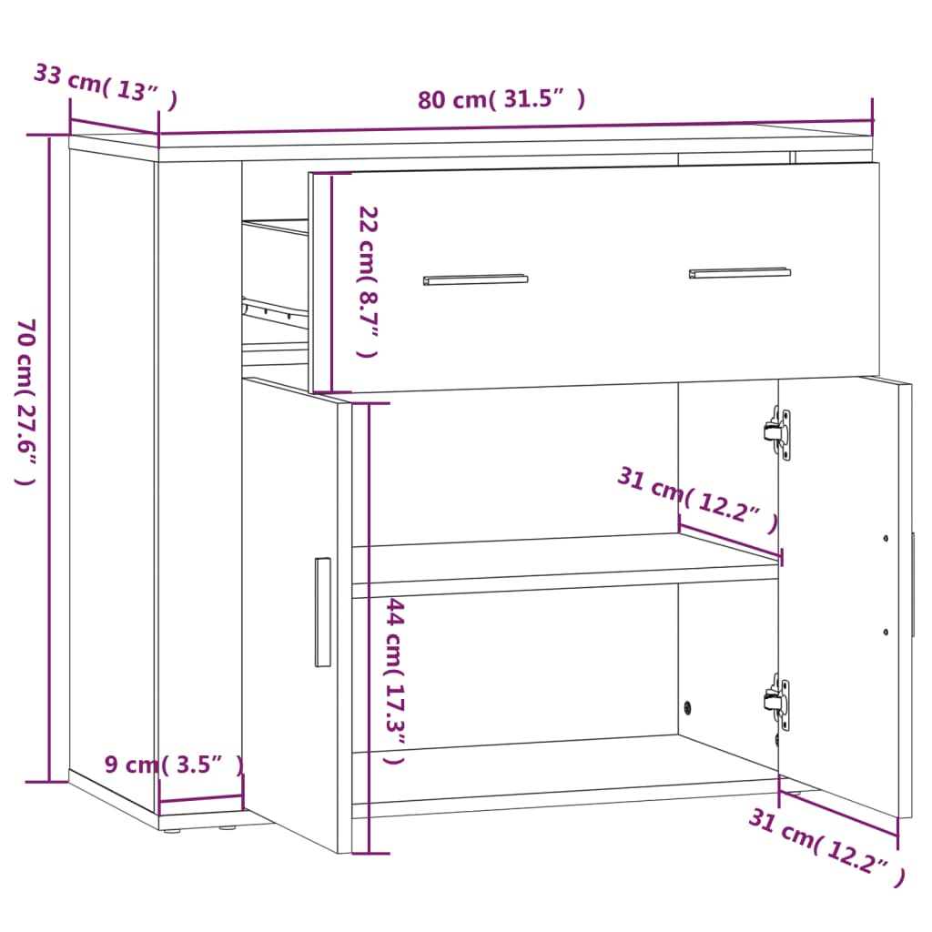 Hoge kast bewerkt hout gerookt eikenkleurig is nu te koop bij PeponiXL, paradijselijk wonen!