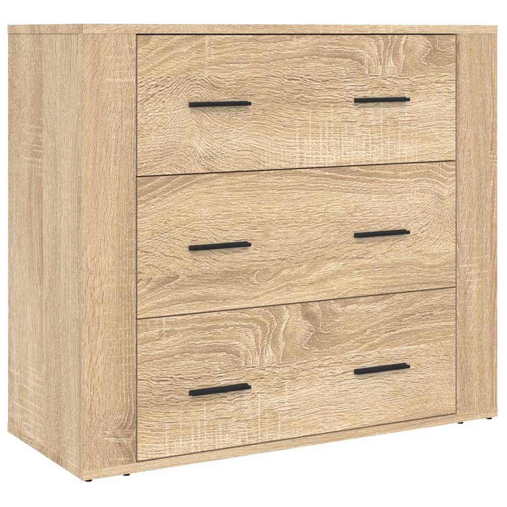 Hoge kast bewerkt hout sonoma eikenkleurig is nu te koop bij PeponiXL, paradijselijk wonen!