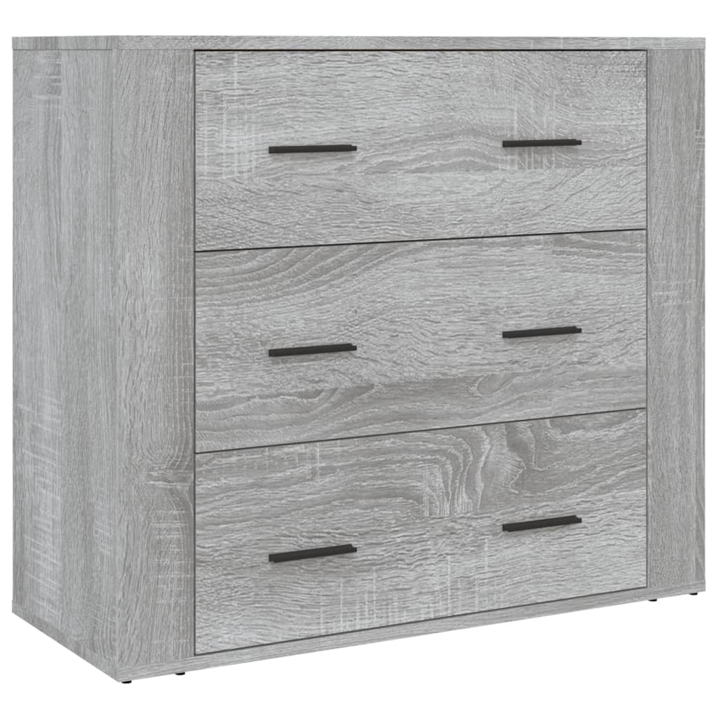 Hoge kast bewerkt hout grijs sonoma eikenkleurig is nu te koop bij PeponiXL, paradijselijk wonen!