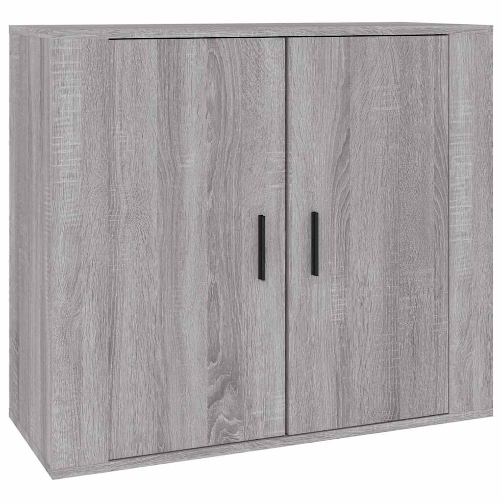 Dressoirs 3 st bewerkt hout grijs sonoma eikenkleurig is nu te koop bij PeponiXL, paradijselijk wonen!