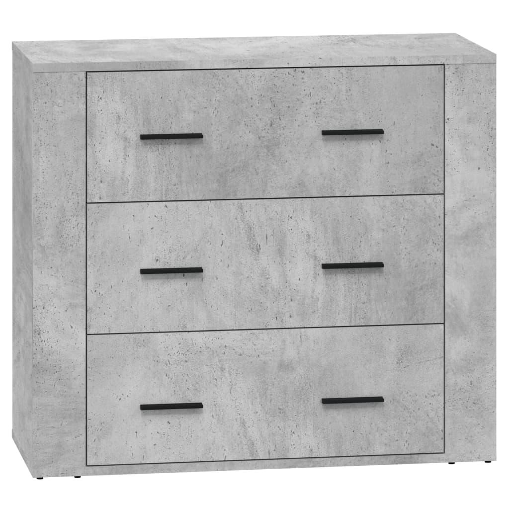 Dressoirs 2 st bewerkt hout betongrijs is nu te koop bij PeponiXL, paradijselijk wonen!