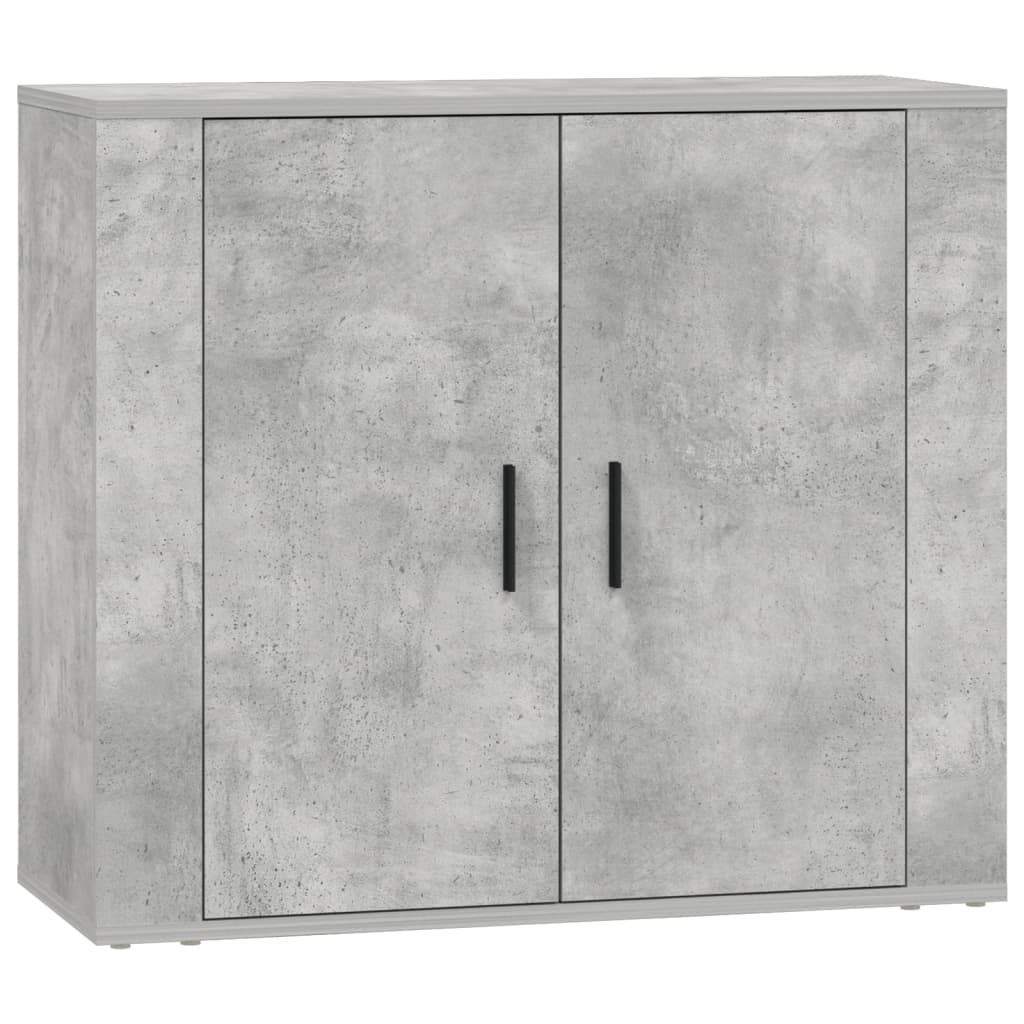 Dressoirs 3 st bewerkt hout betongrijs is nu te koop bij PeponiXL, paradijselijk wonen!