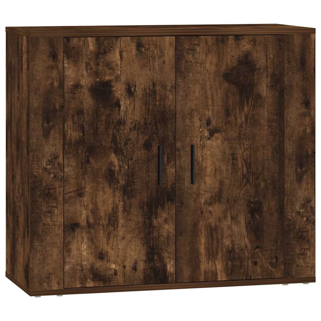 Dressoirs 3 st bewerkt hout gerookt eikenkleurig is nu te koop bij PeponiXL, paradijselijk wonen!