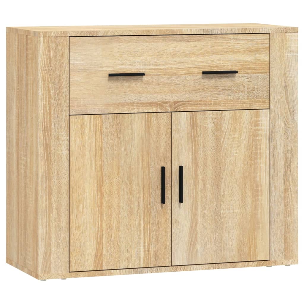 Dressoirs 3 st bewerkt hout sonoma eiken is nu te koop bij PeponiXL, paradijselijk wonen!