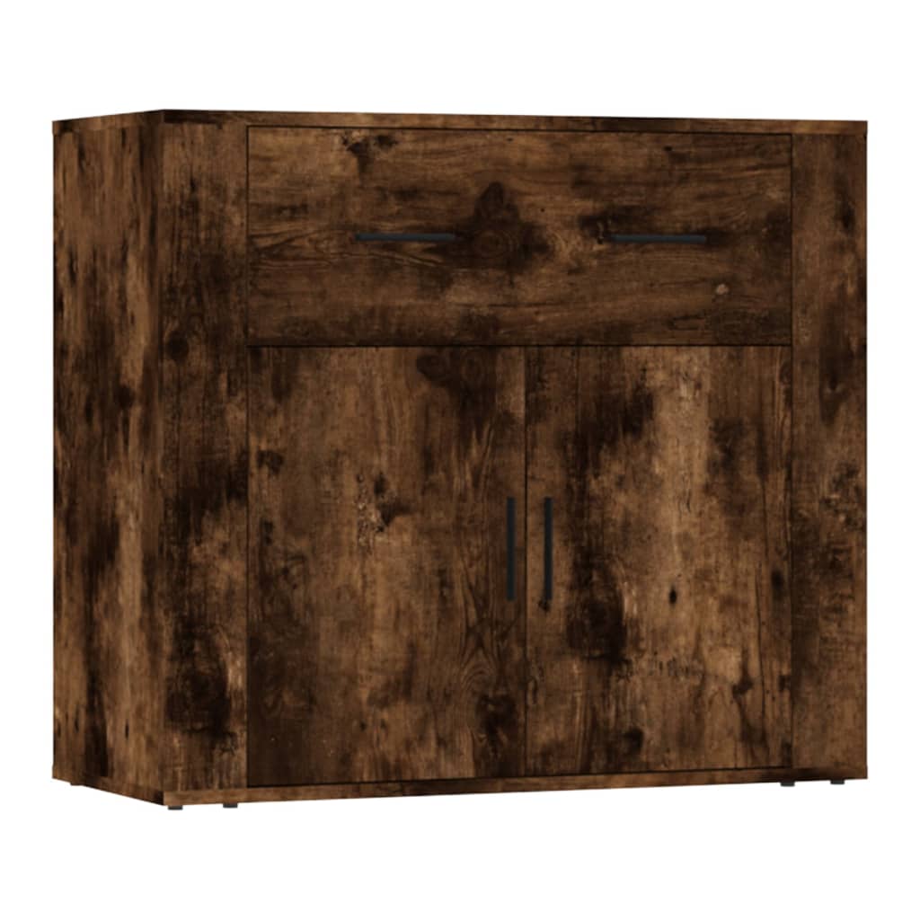 Dressoirs 3 st bewerkt hout gerookt eikenkleurig is nu te koop bij PeponiXL, paradijselijk wonen!