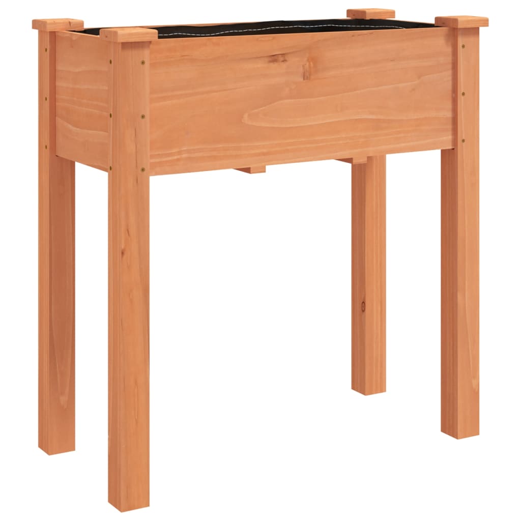 Plantenbak met voering 71x37x76 cm massief vurenhout bruin is nu te koop bij PeponiXL, paradijselijk wonen!