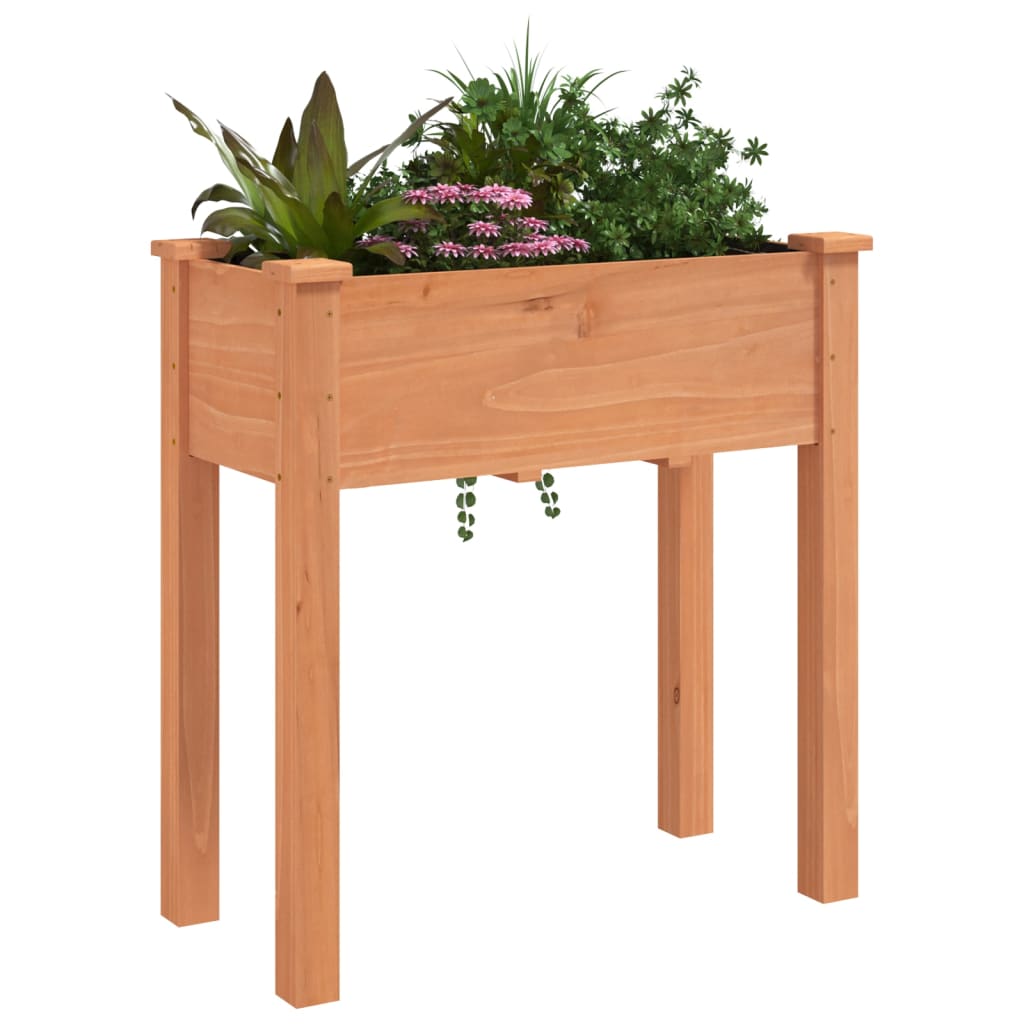 Plantenbak met voering 71x37x76 cm massief vurenhout bruin is nu te koop bij PeponiXL, paradijselijk wonen!
