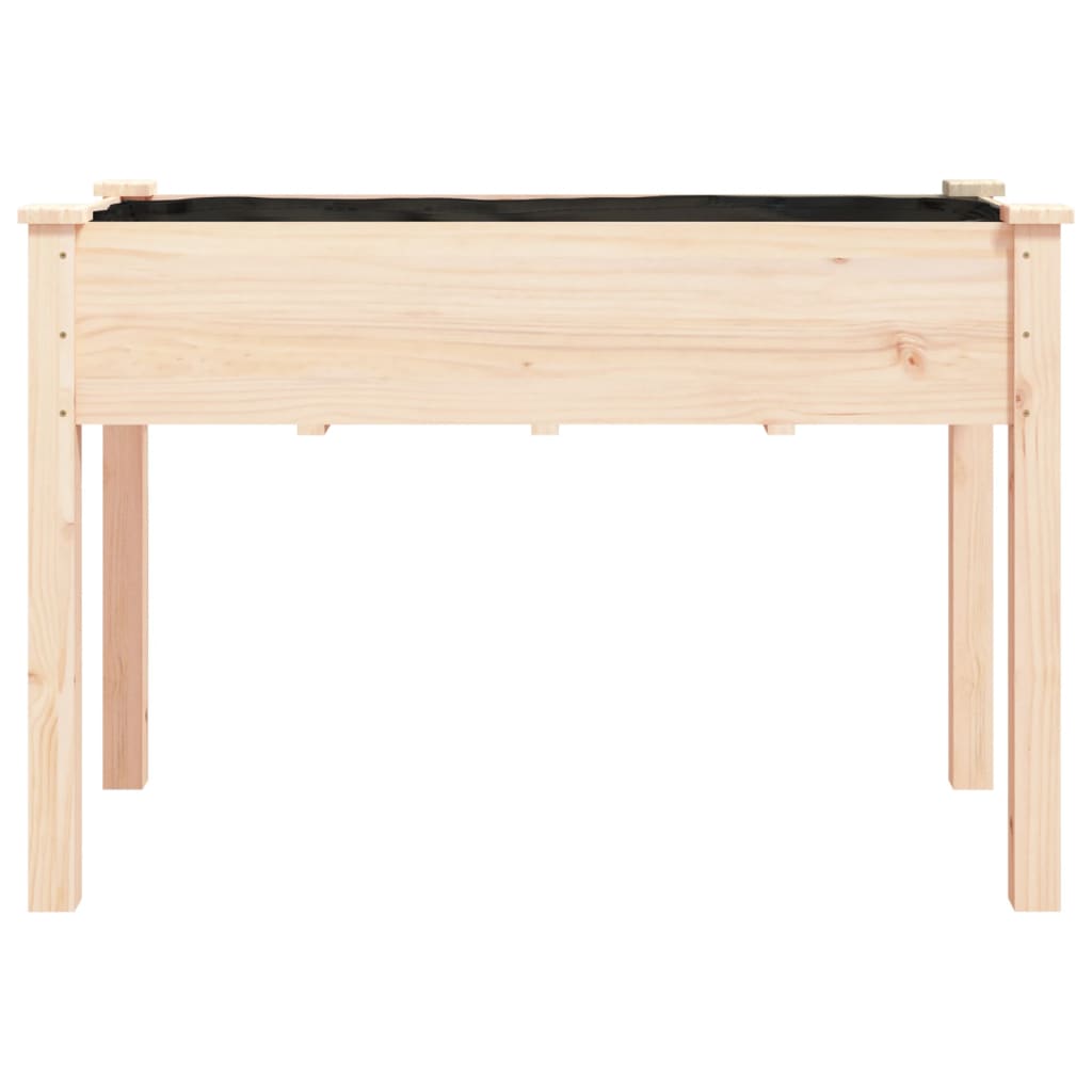 Plantenbak met voering 118x59x76 cm massief vurenhout is nu te koop bij PeponiXL, paradijselijk wonen!