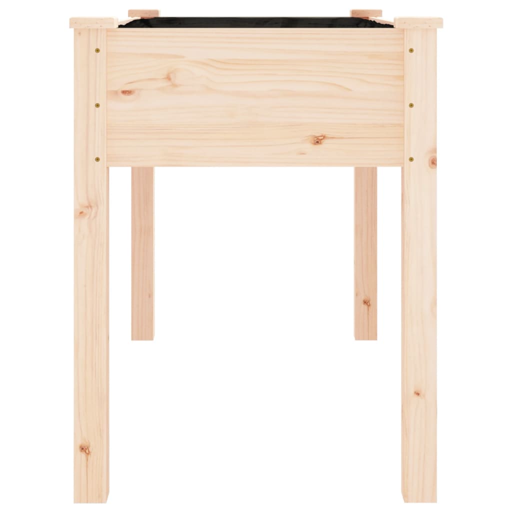 Plantenbak met voering 118x59x76 cm massief vurenhout is nu te koop bij PeponiXL, paradijselijk wonen!