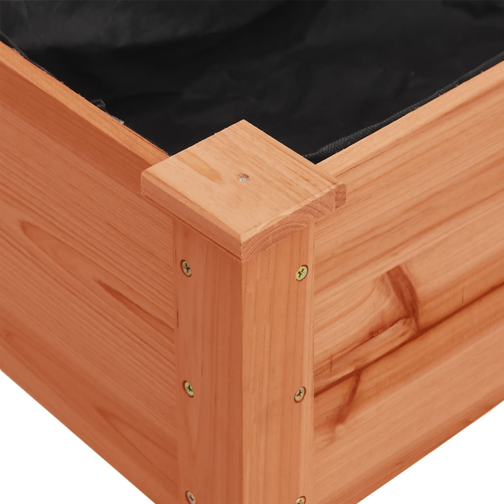 Plantenbak met voering 203x53x76 cm massief vurenhout bruin is nu te koop bij PeponiXL, paradijselijk wonen!