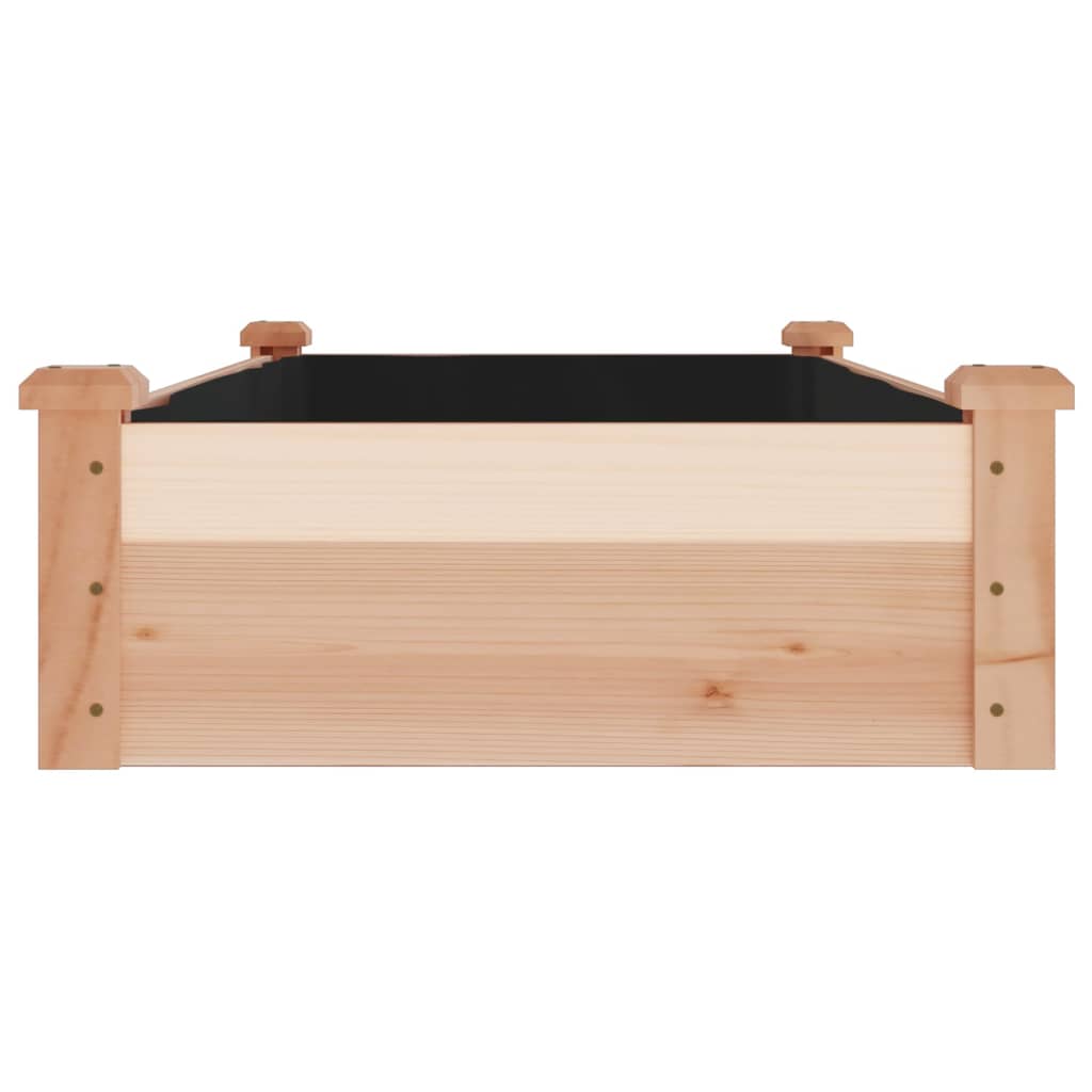 Plantenbak verhoogd met voering 120x60x25 cm massief vurenhout is nu te koop bij PeponiXL, paradijselijk wonen!