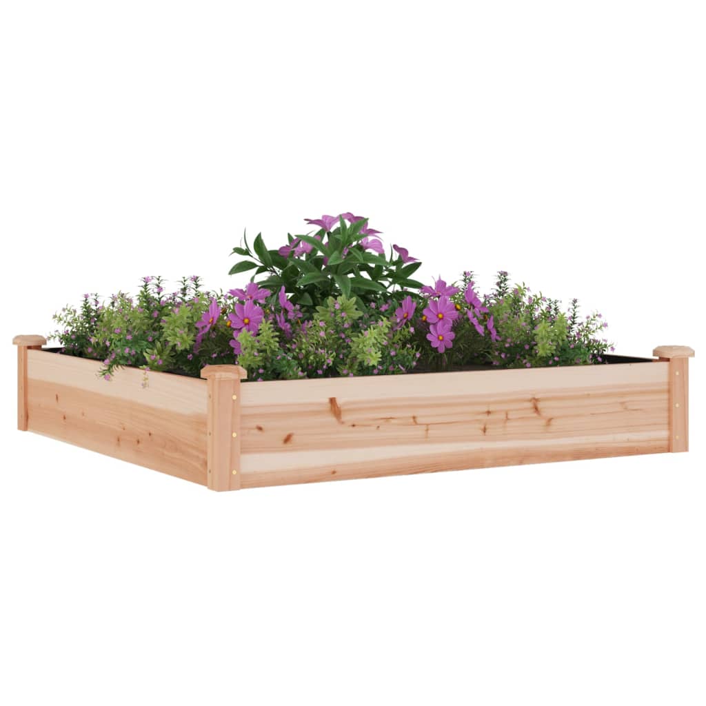 Plantenbak verhoogd met voering 120x120x25 cm massief vurenhout is nu te koop bij PeponiXL, paradijselijk wonen!