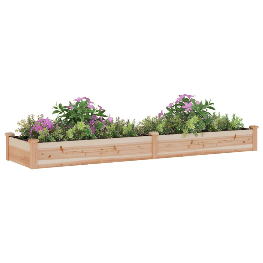 Plantenbak verhoogd met voering 240x60x25 cm massief vurenhout is nu te koop bij PeponiXL, paradijselijk wonen!