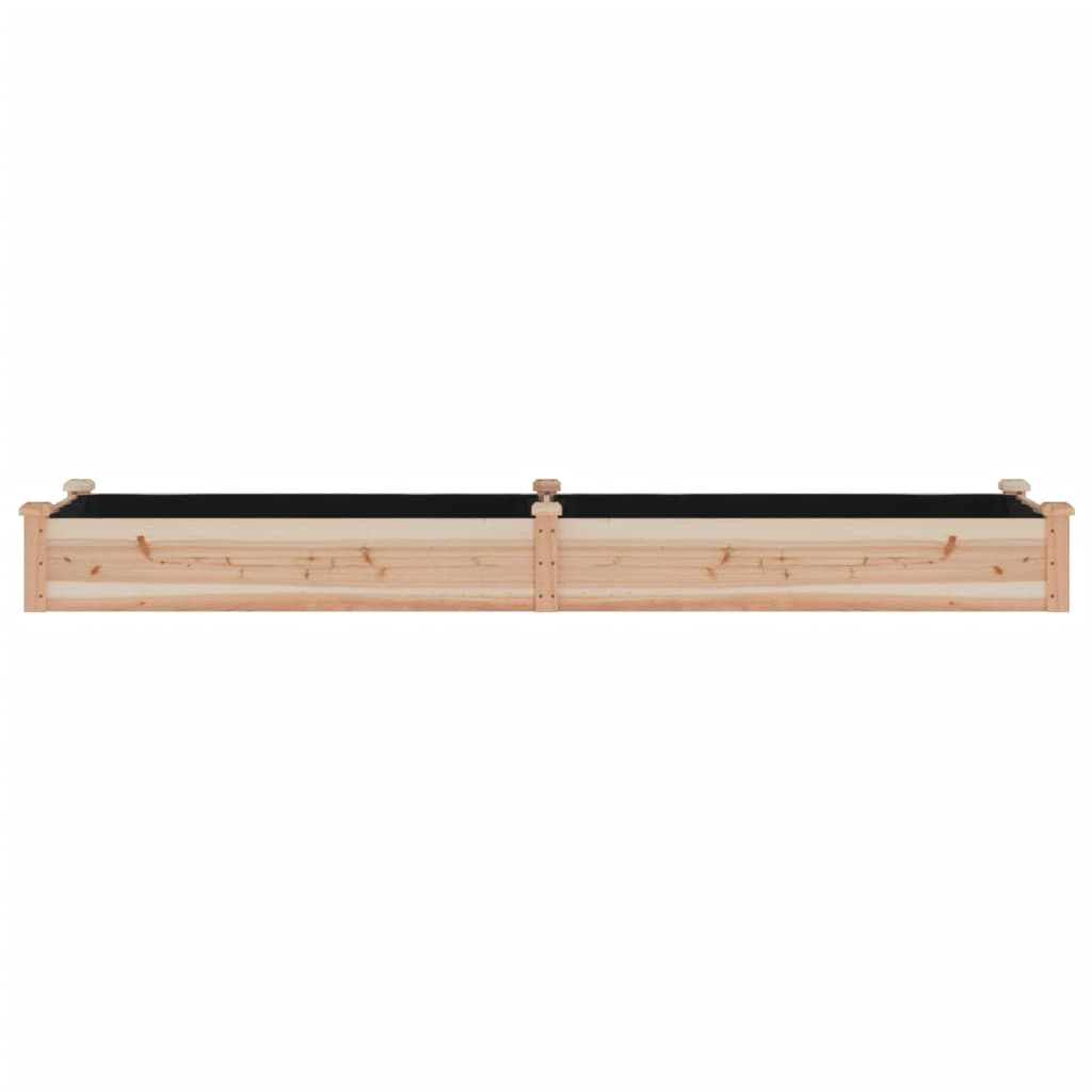 Plantenbak verhoogd met voering 240x60x25 cm massief vurenhout is nu te koop bij PeponiXL, paradijselijk wonen!