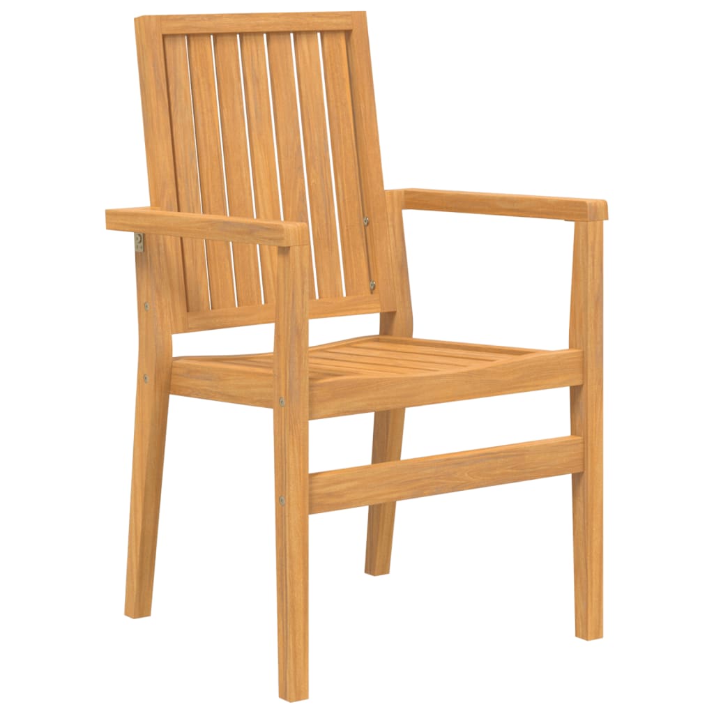 Tuinstoelen stapelbaar 2 st 56,5x57,5x91 cm massief teakhout is nu te koop bij PeponiXL, paradijselijk wonen!