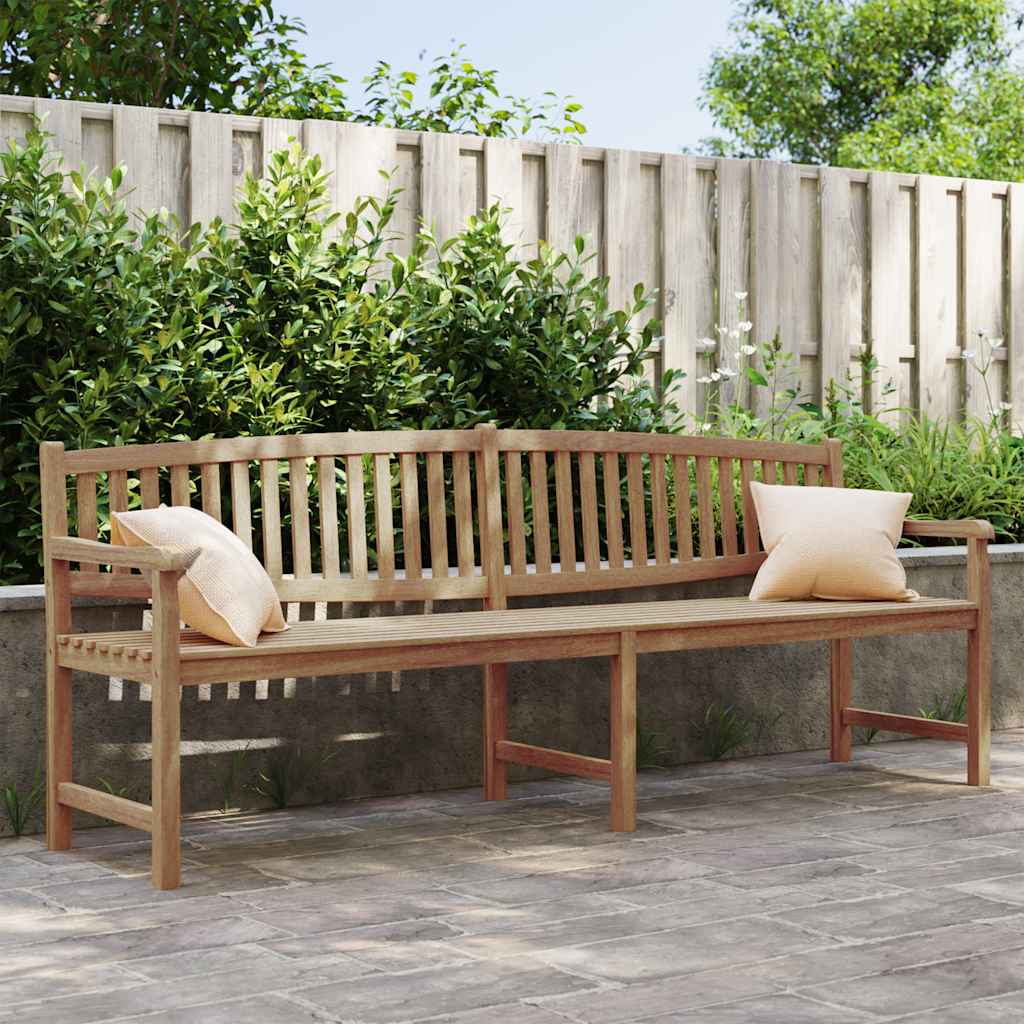 Tuinbank 228x59,5x90 cm massief teakhout is nu te koop bij PeponiXL, paradijselijk wonen!