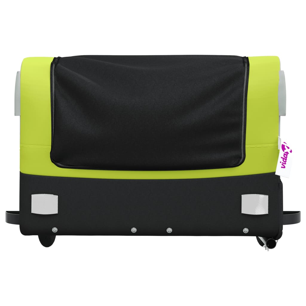 Fietstrailer 45 kg ijzer zwart en groen is nu te koop bij PeponiXL, paradijselijk wonen!