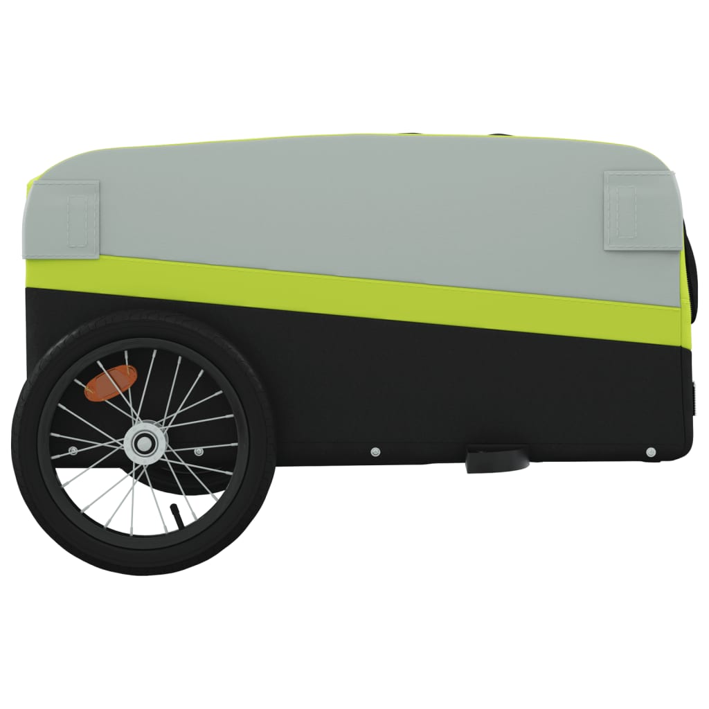 Fietstrailer 45 kg ijzer zwart en groen is nu te koop bij PeponiXL, paradijselijk wonen!