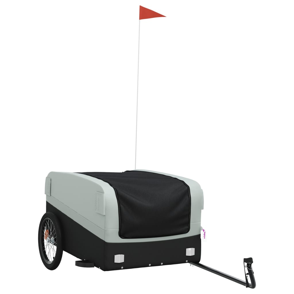 Fietstrailer 45 kg ijzer zwart en grijs is nu te koop bij PeponiXL, paradijselijk wonen!