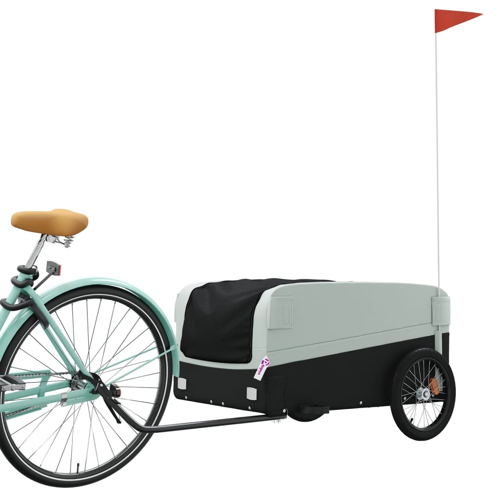 Fietstrailer 45 kg ijzer zwart en grijs is nu te koop bij PeponiXL, paradijselijk wonen!