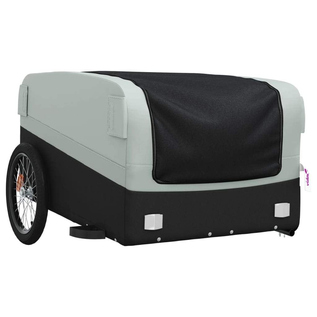 Fietstrailer 45 kg ijzer zwart en grijs is nu te koop bij PeponiXL, paradijselijk wonen!