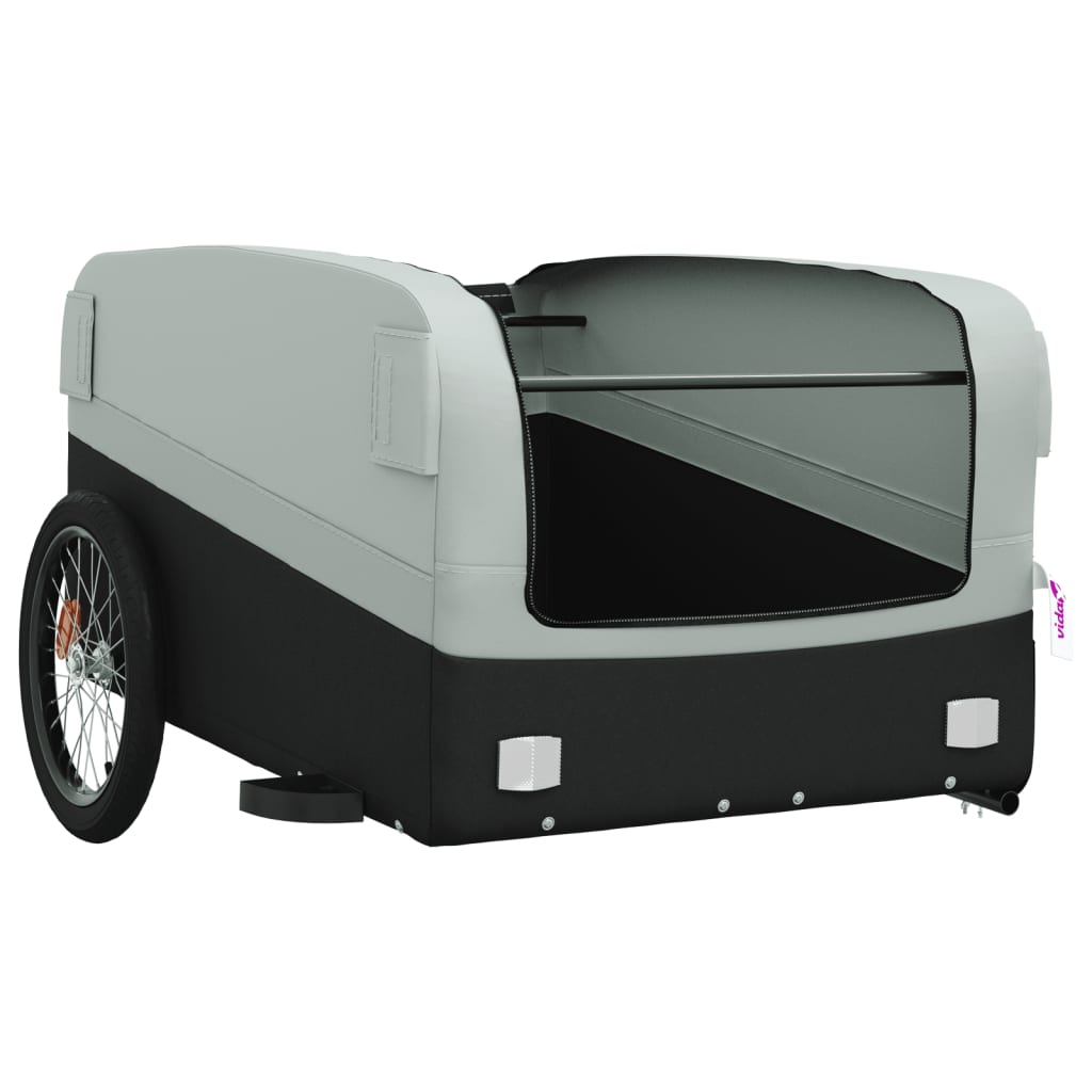 Fietstrailer 45 kg ijzer zwart en grijs is nu te koop bij PeponiXL, paradijselijk wonen!