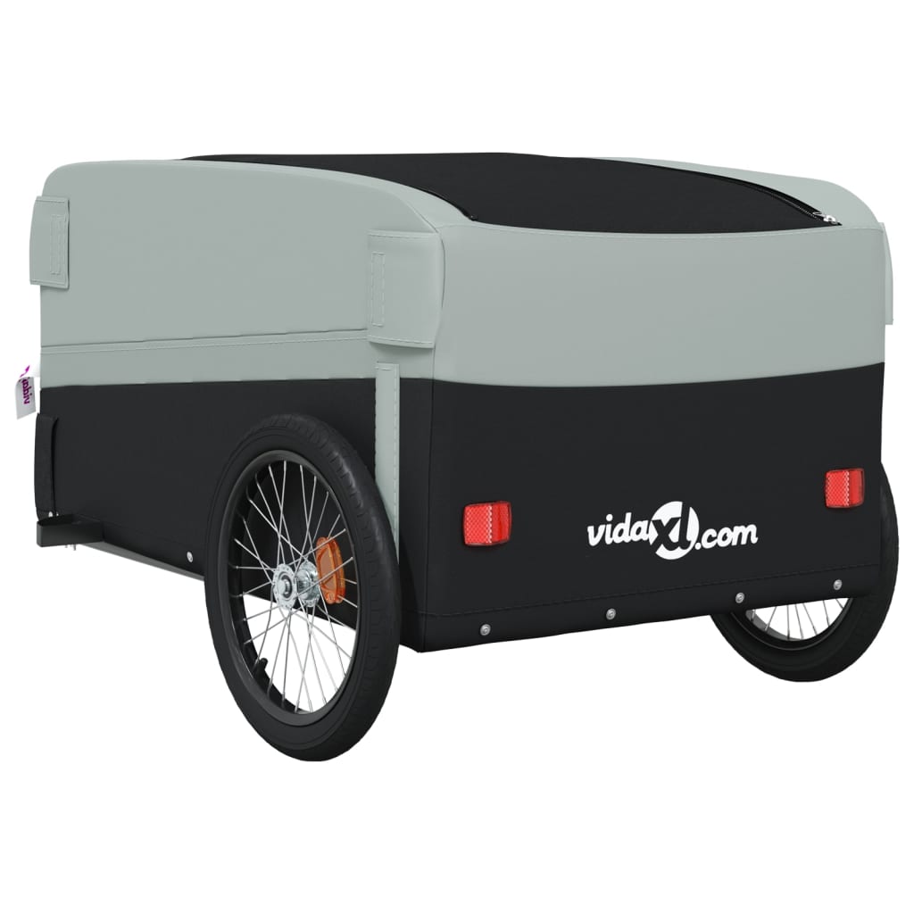 Fietstrailer 45 kg ijzer zwart en grijs is nu te koop bij PeponiXL, paradijselijk wonen!