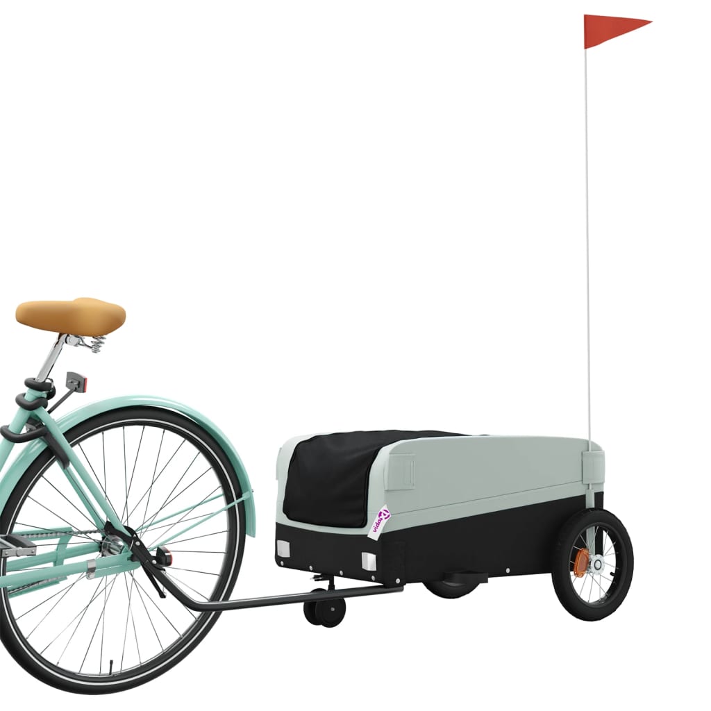 Fietstrailer 30 kg ijzer zwart en grijs is nu te koop bij PeponiXL, paradijselijk wonen!