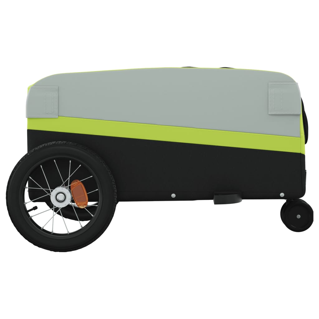 Fietstrailer 30 kg ijzer zwart en groen is nu te koop bij PeponiXL, paradijselijk wonen!