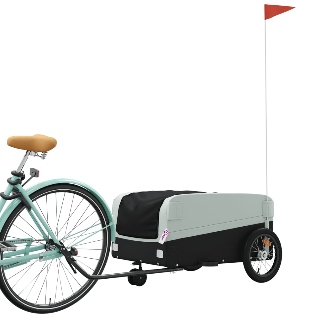 Fietstrailer 45 kg ijzer zwart en grijs is nu te koop bij PeponiXL, paradijselijk wonen!