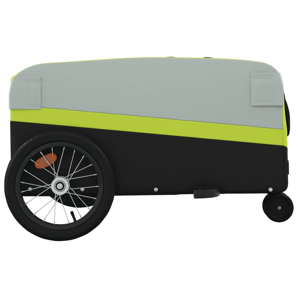Fietstrailer 45 kg ijzer zwart en groen is nu te koop bij PeponiXL, paradijselijk wonen!